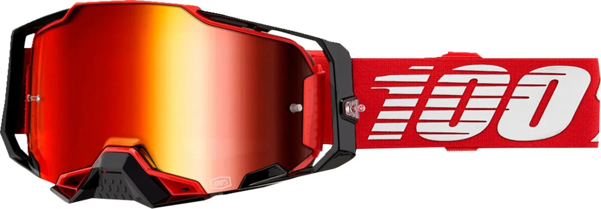 100% Armega Goggle Mirror Red