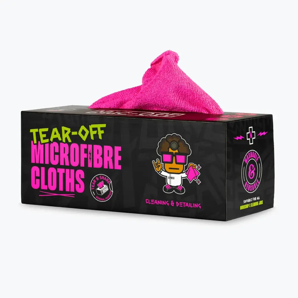 Muc-Off Tear Off Microfibre Cloths 50-Count Roll