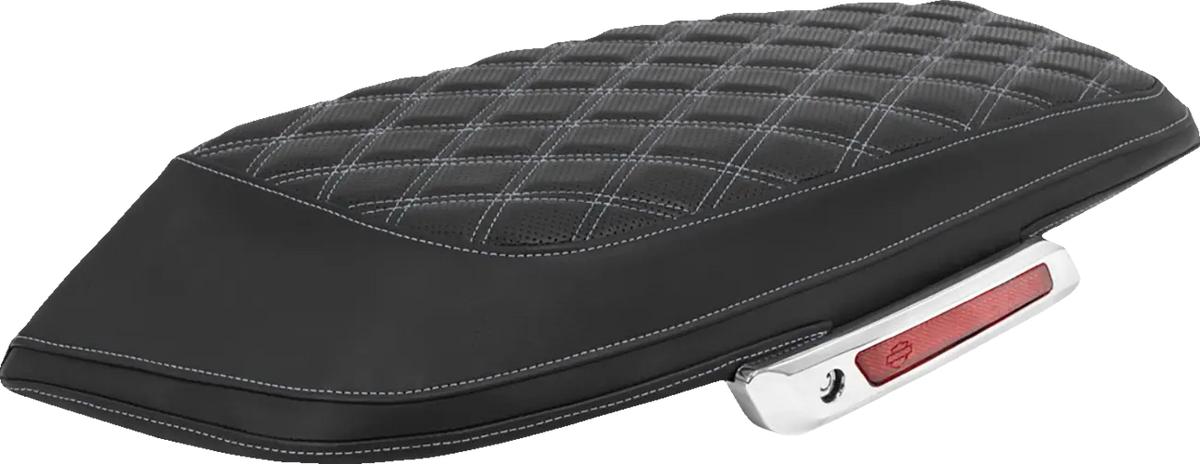 Saddlemen RoadSofa Lattice Saddlebag Lid Covers Red Stitch