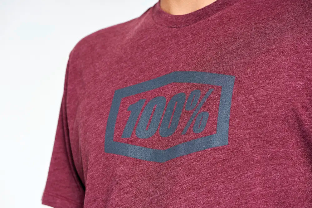 100% Icon T-Shirt Maroon