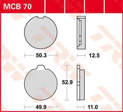 Klocki Hamulcowe Metaliczne Spiekane Trw All Round - Przód