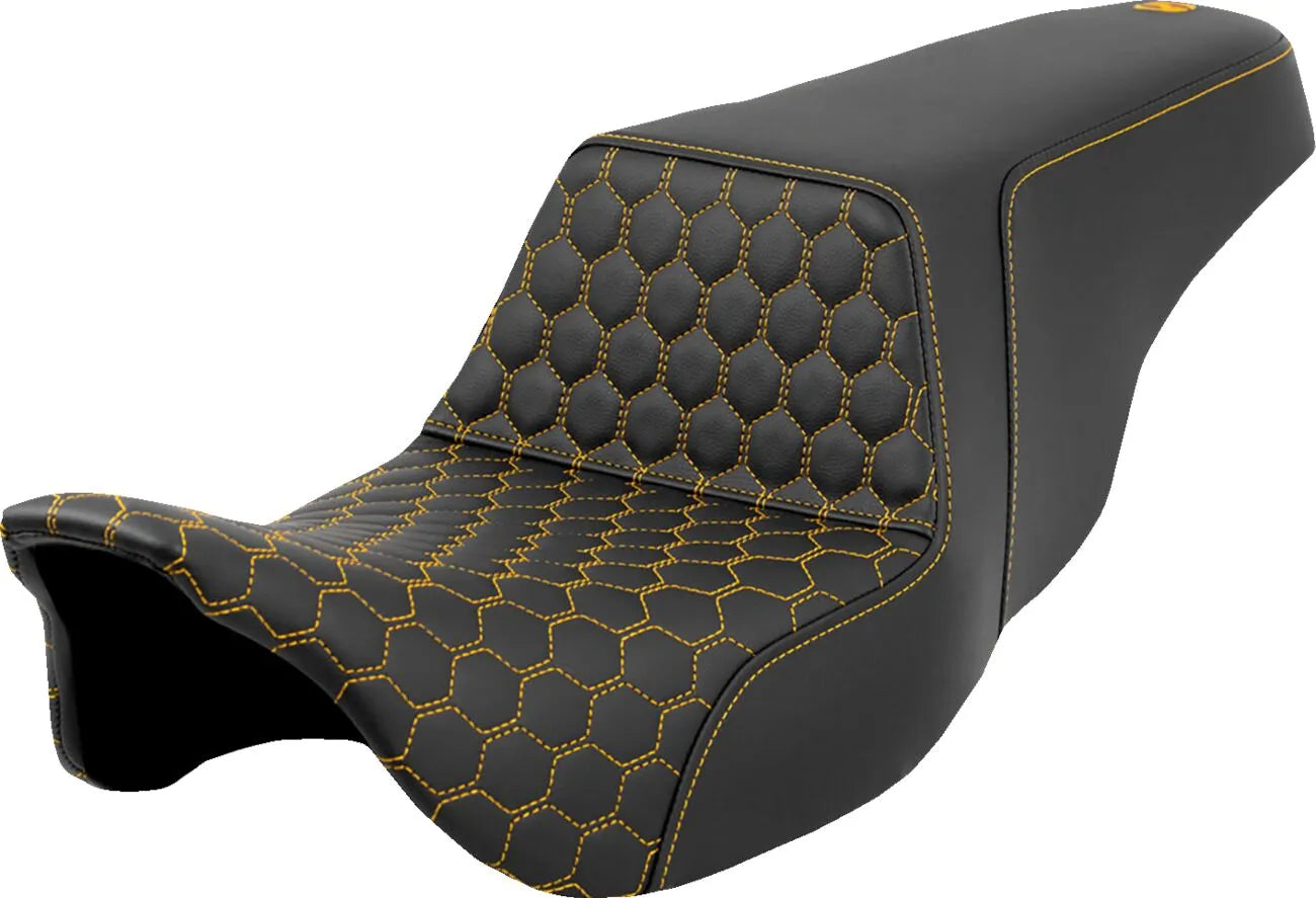 Saddlemen Honeycomb Step-up Seat - For Harley Davidson