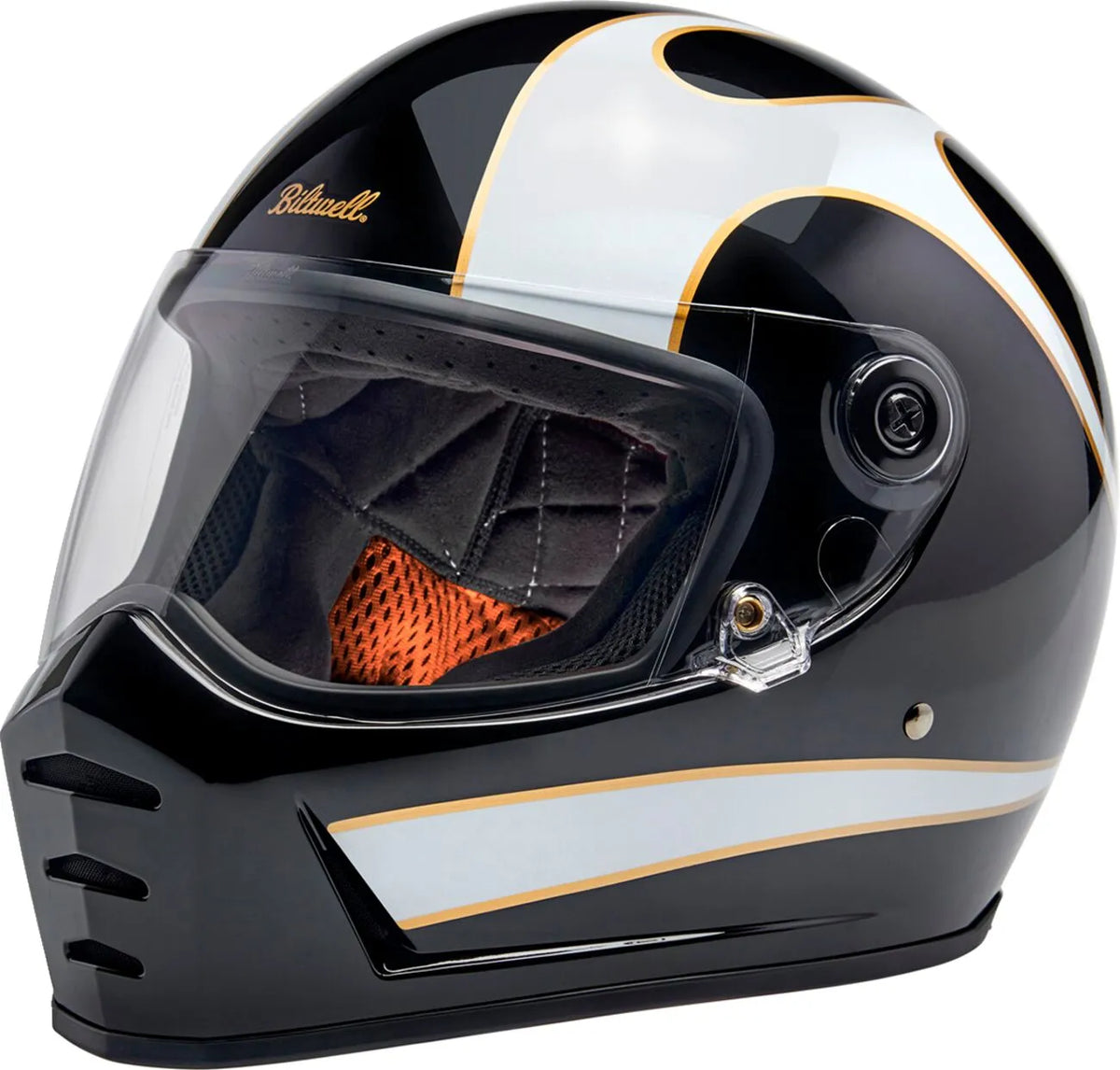 Biltwell Lane Splitter Helmet Gloss / Flames