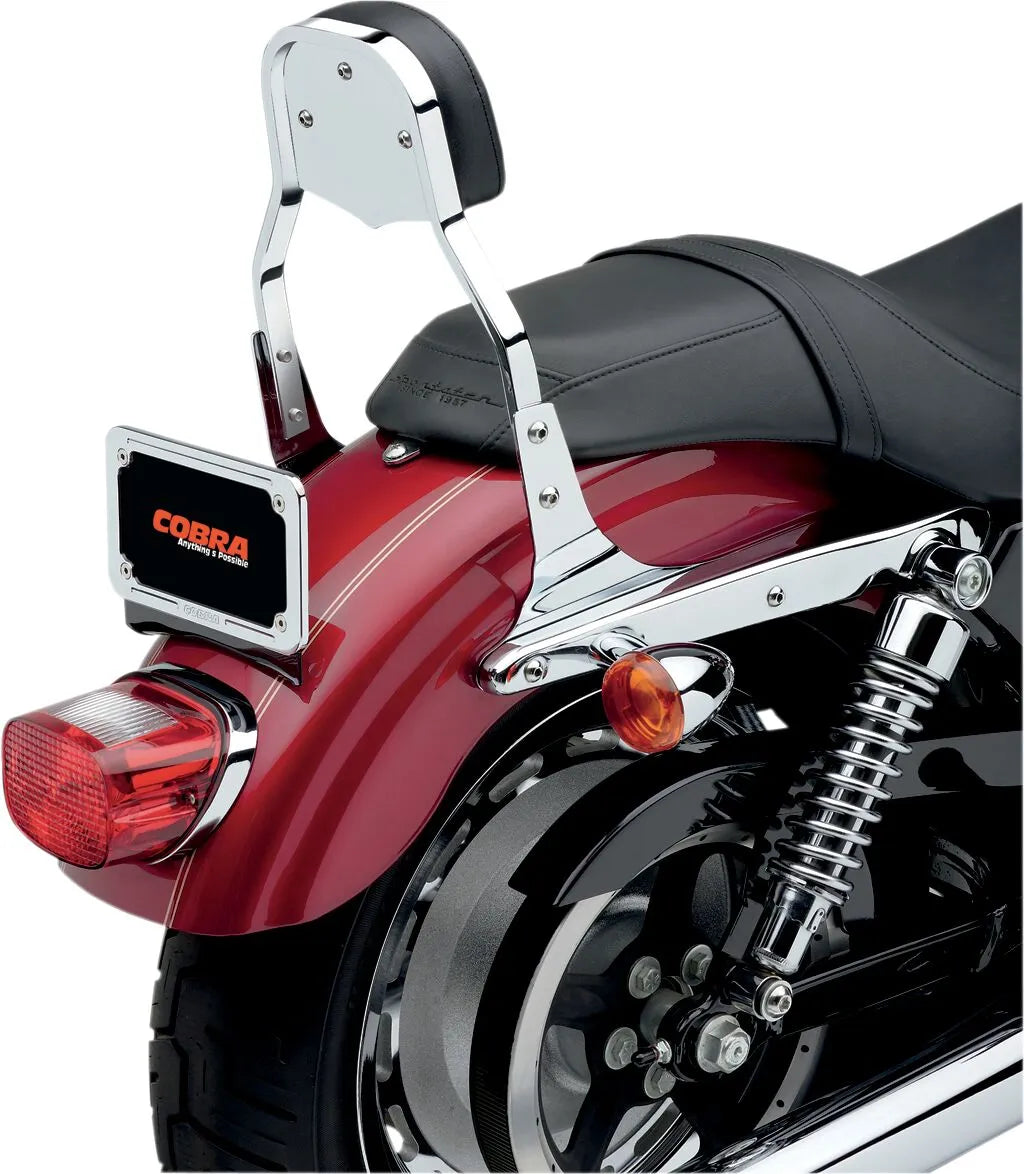 Cobra Square Sissy Bar - Chrome