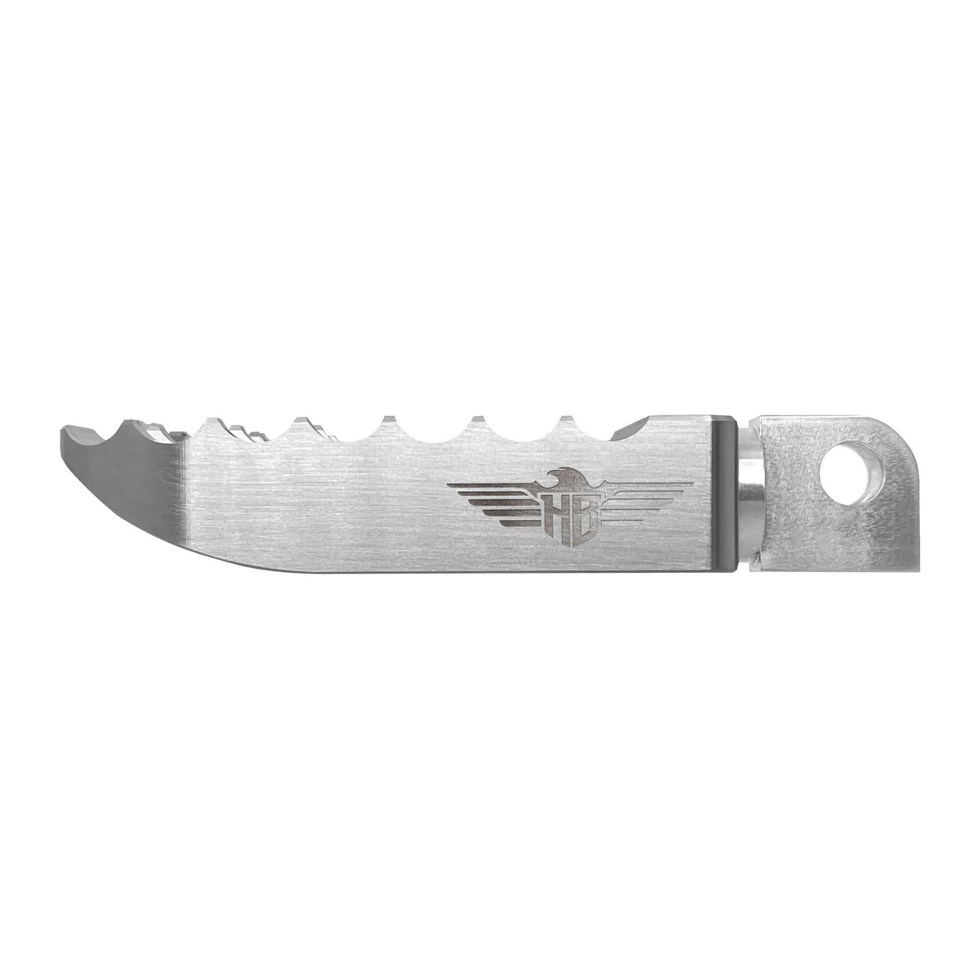 Heinz Bikes Foot Pegs For Harley - Silver Aluminum
