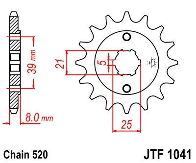 Jt Sprockets Front Sprocket 520-14t