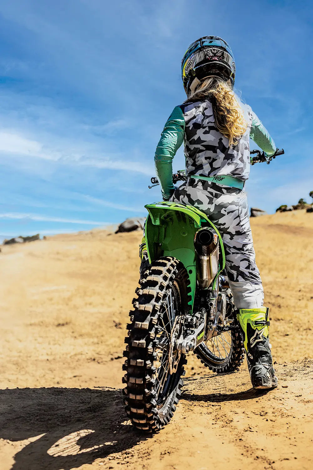 Thor Women's Sportmode Shadow Pants - Black/Green/Teal/Camo Gray