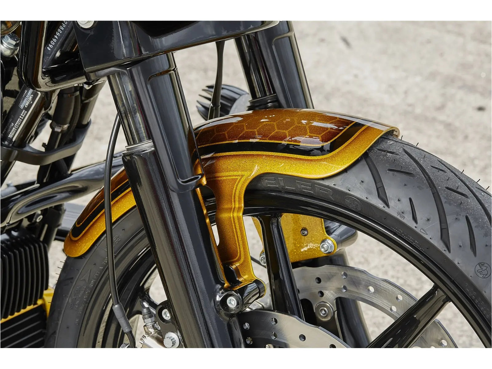 Rick's Motorcycles Steel Front Fender for 19" Wheels