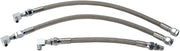 Drag Specialties Stainless Steel Braided Oil Line Kit