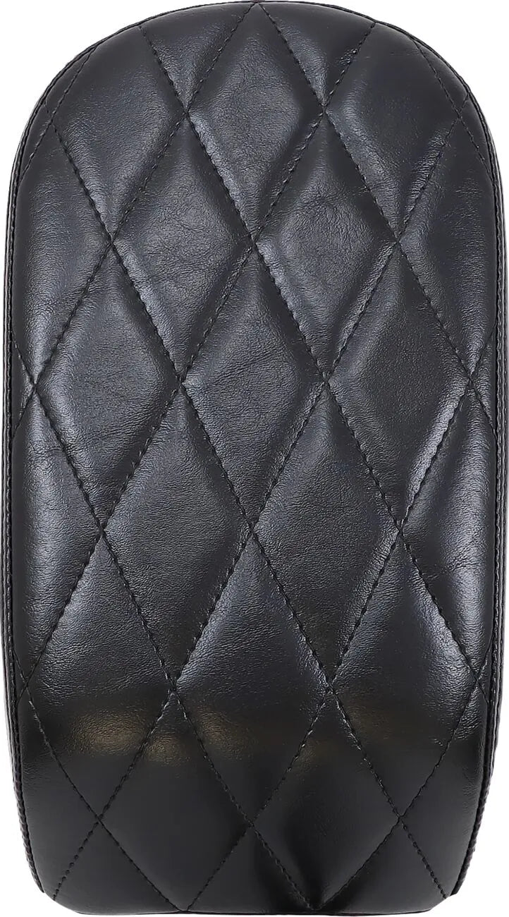 Le Pera Bare Bones Pillion Pad - Black Vinyl - For Harley Davidson