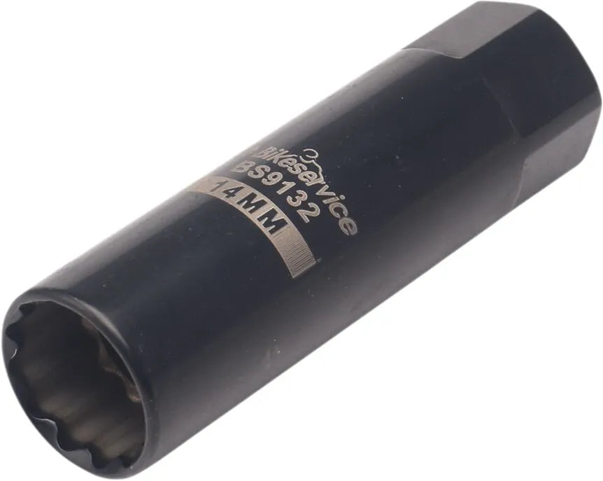 Bikeservice Thin Wall Spark Plug Socket For 14mm Plugs
