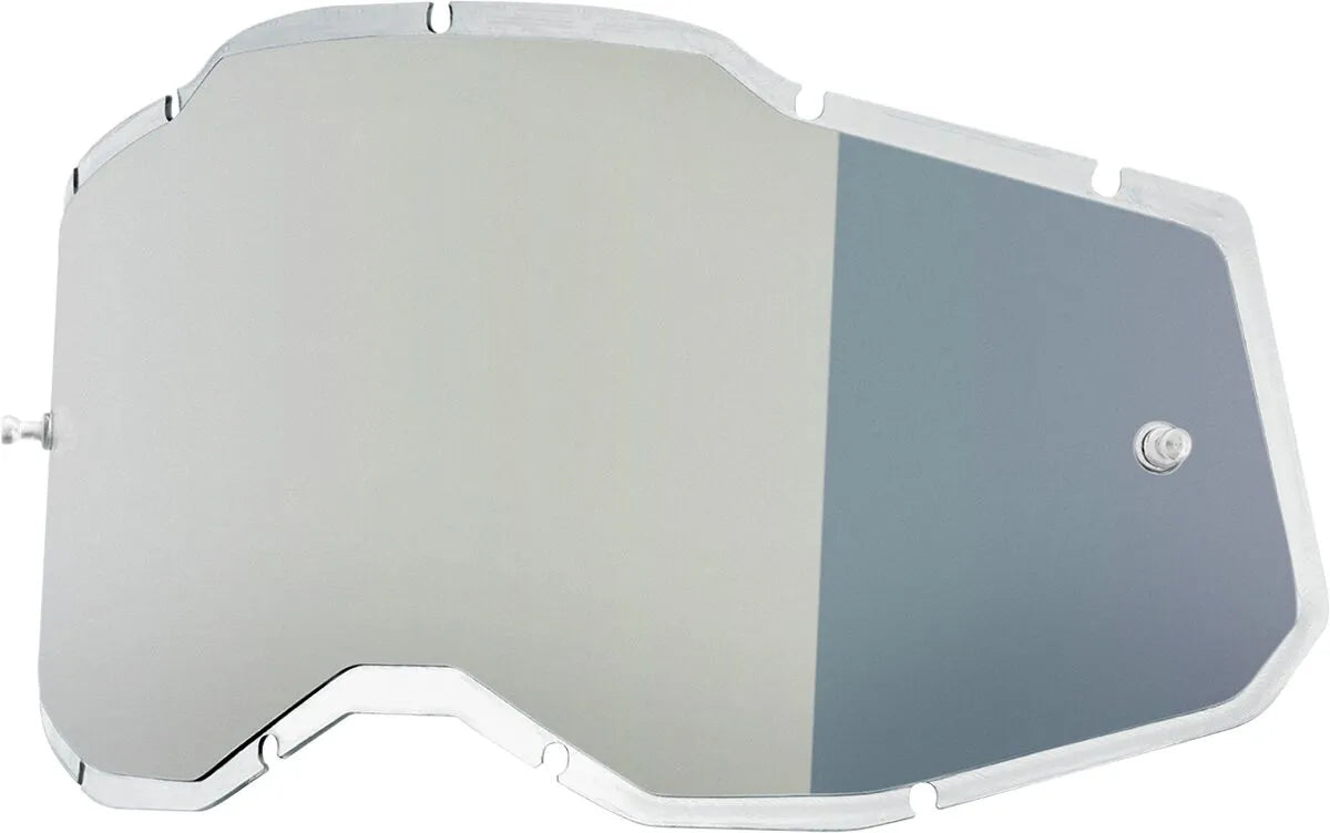 100% Accuri 2 Racecraft 2 Strata 2 Goggle Injected Lens I-Silver