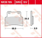 Trw Sv Series Spiekane Klocki hamulcowe - Przód