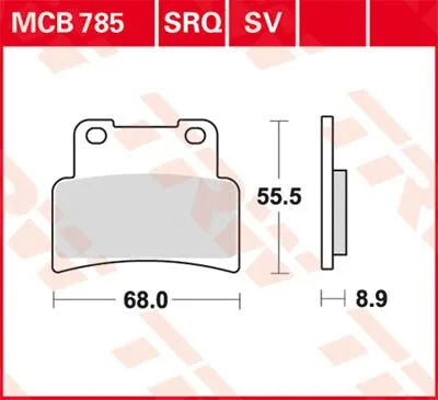 Trw All Round Spiekane Metalowe Klocki Hamulcowe - Przód