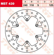 Trw Round Fixed Brake Rotor 220-250mm - Rear