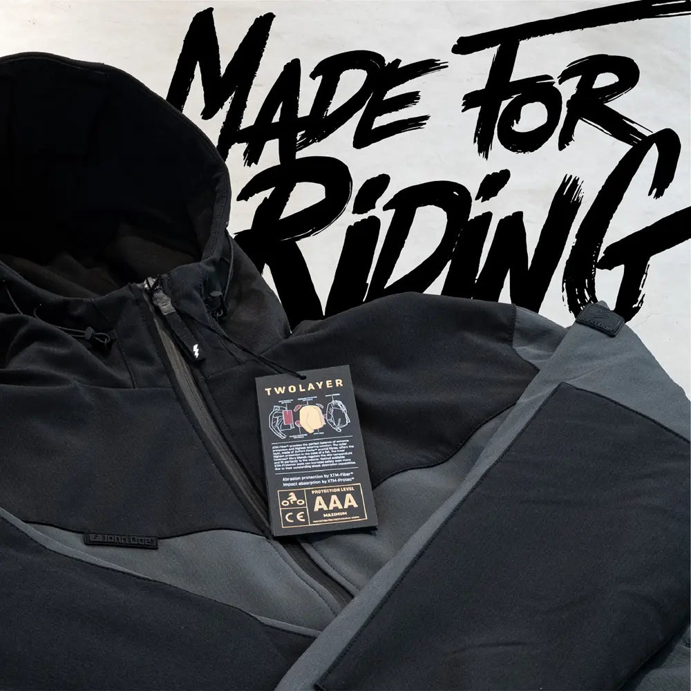John Doe XTM V3 Softshell Rip Stop Hoodie Gray/Black