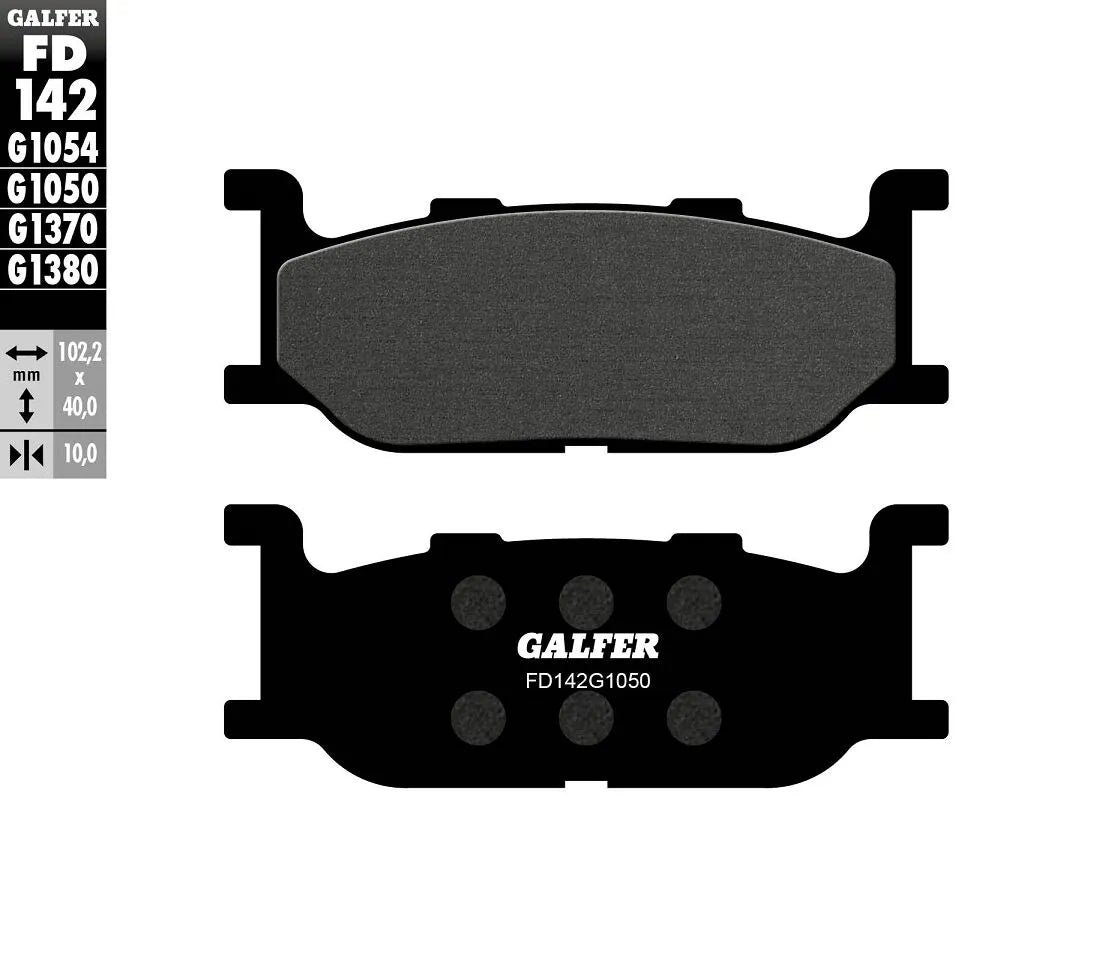 Galfer Semi-metallic Brake Pads For Oem Replacement - Front