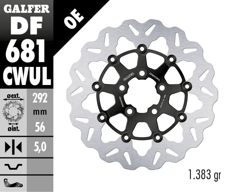 Tarcza hamulcowa Galfer Contour do motocykli - Tył