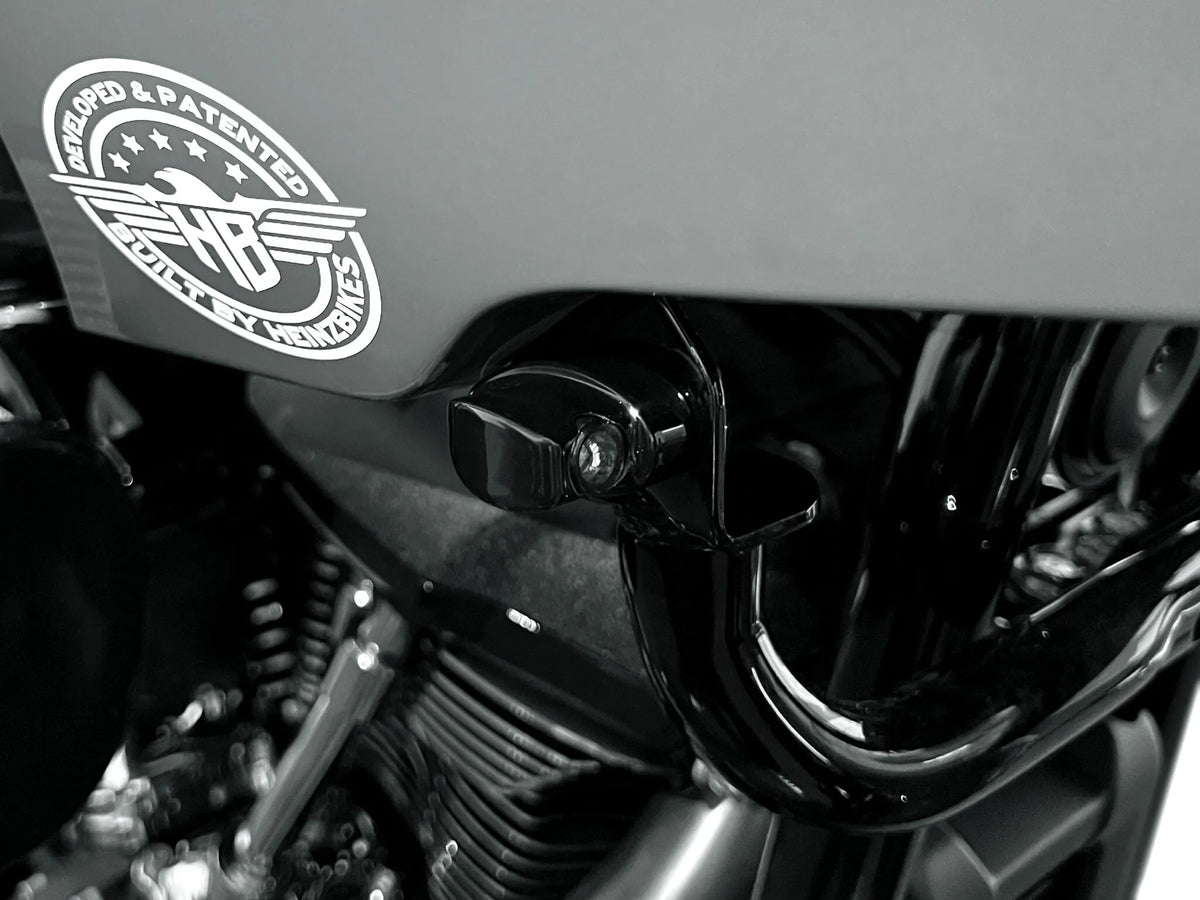 Heinz Bikes Nano Blinker - Stealth Motorcycle Turn Signals