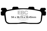 Ebc Sfac Carbon Series Skuterowe Klocki Hamulcowe - Tył