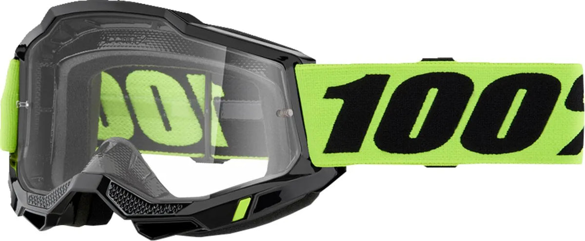 100% Accuri 2 OTG Goggle Neon Yellow Clear