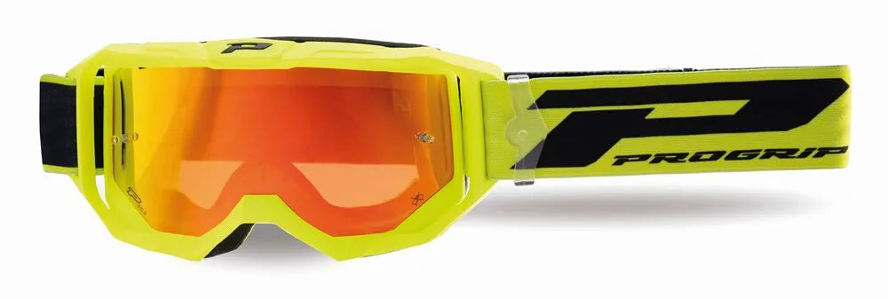 Pro Grip 3300 Vision Go Goggles Fl Yellow Red Mirror