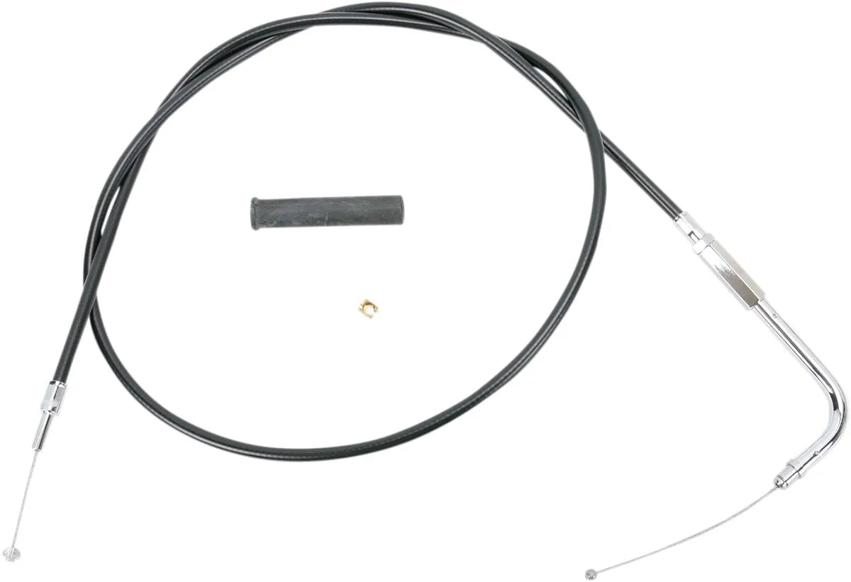 DRAG SPECIALTIES Black Vinyl Throttle Cable Smooth Handlebar