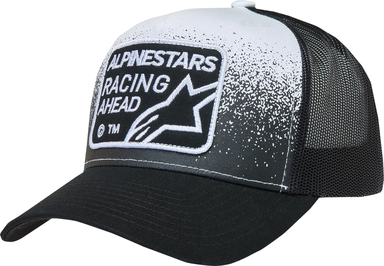 Alpinestars Gravel Trucker Hat Curved Bill Snapback Black/White