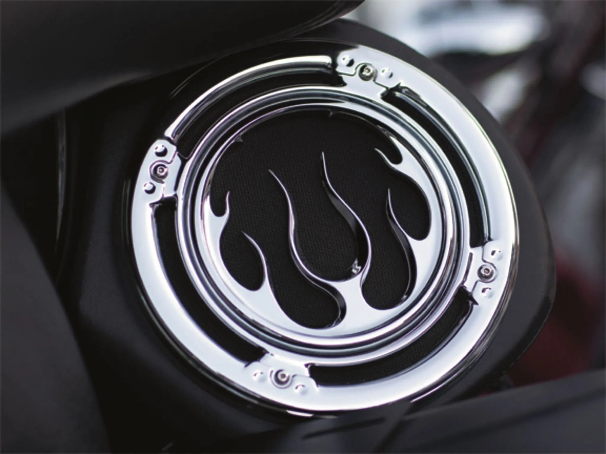 Kuryakyn Front Speaker Accents - Chrome