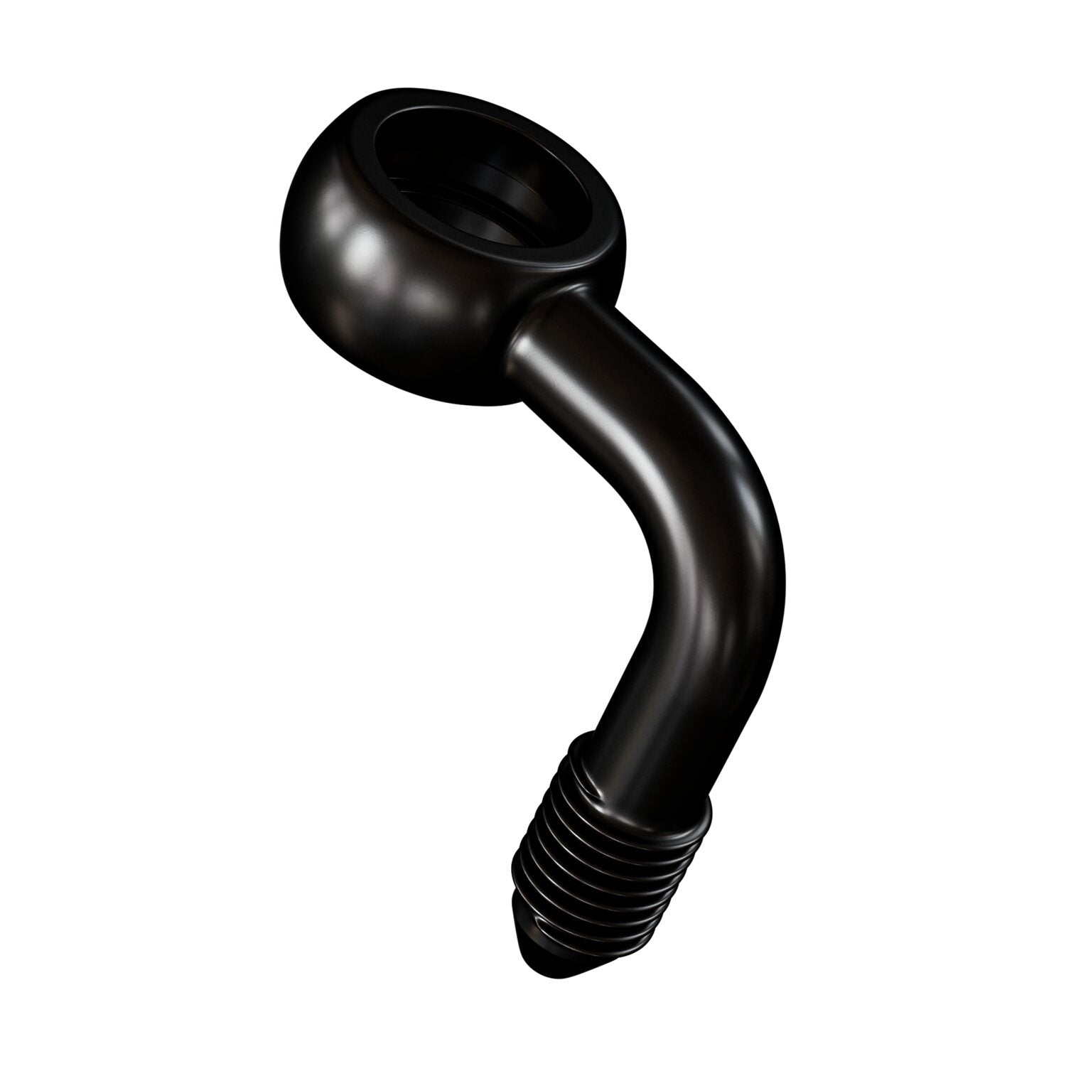 Goodridge Slimline banjo fitting 7/16" 90 degrees - Black