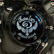 Indian Larry Motorcycles Indian Larry 'Indian Larry' logo 5-hole point cover - Gloss