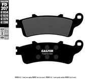 Organiczny klocek hamulcowy Galfer do motocykla - Fd207g1050
