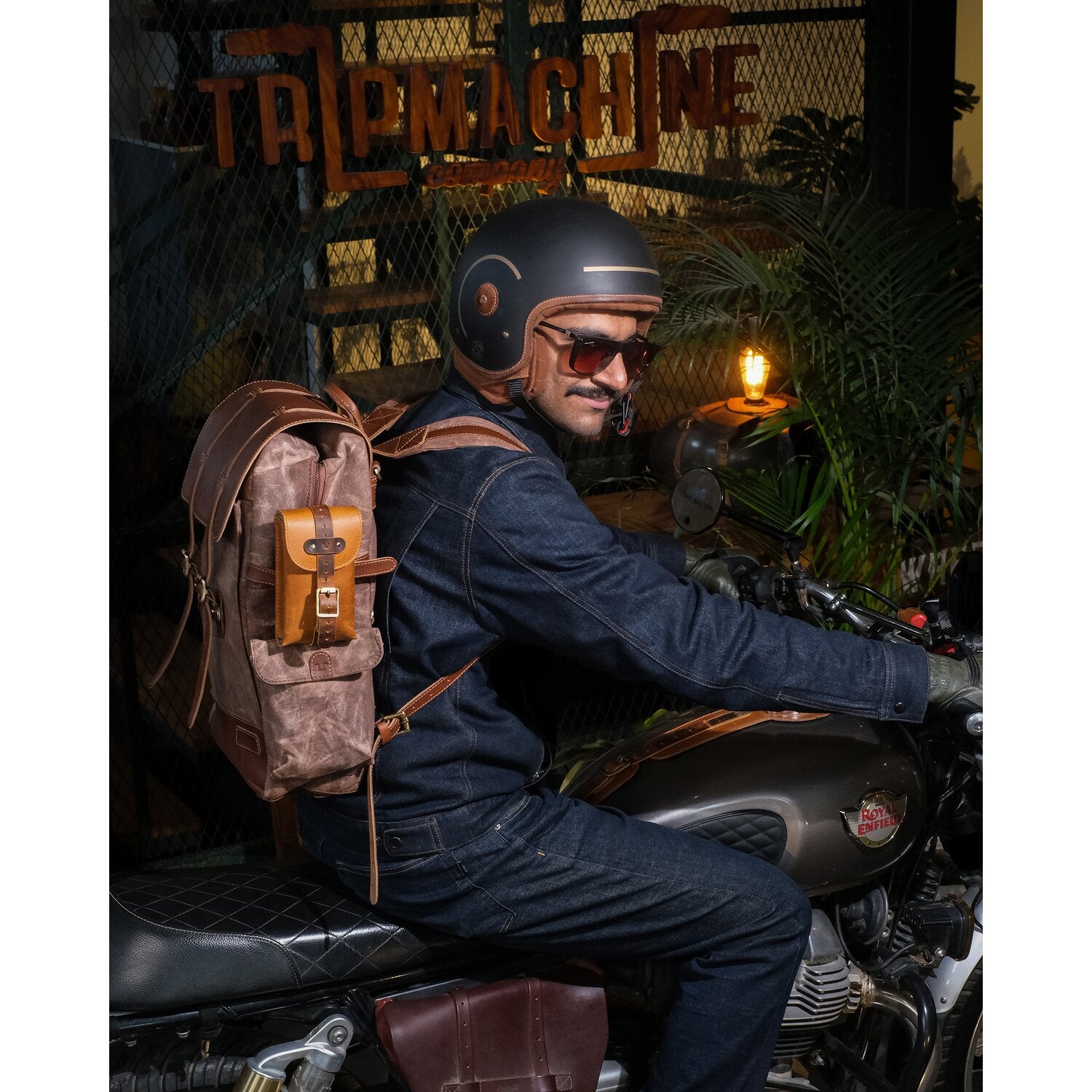 Trip Machine Moto Exclusive Utility Pouch - Vintage Tan