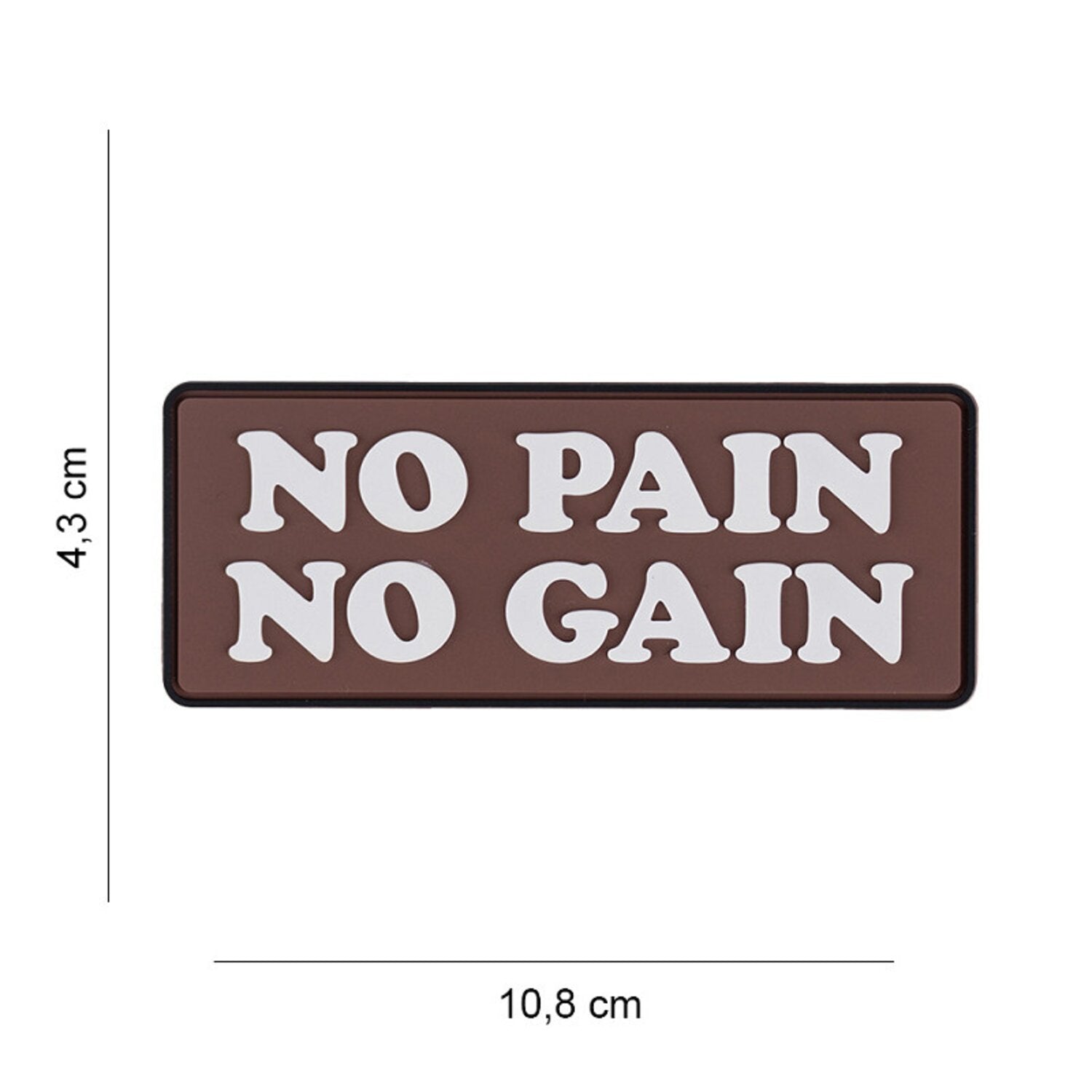 Army Surplus Patch 3D PVC No pain No Gain