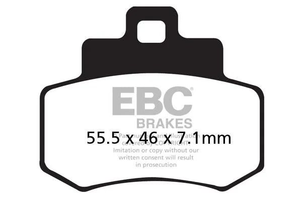 Ebc Sfa-hh Series Spiekane Klocki Hamulcowe Do Skuterów - Tył