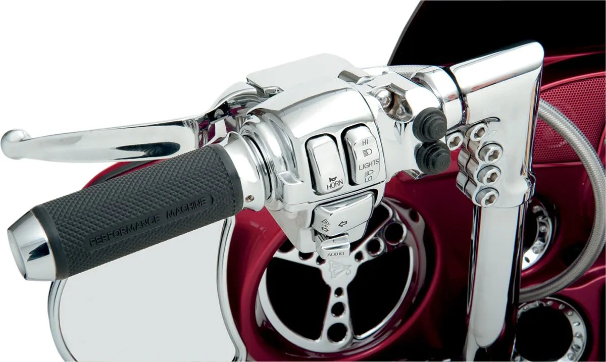 Drag Specialties Chrome Switch Cap Kit For Handlebars