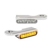 HeinzBikes 'Stripes' below bar turn signals - Chrome no PL