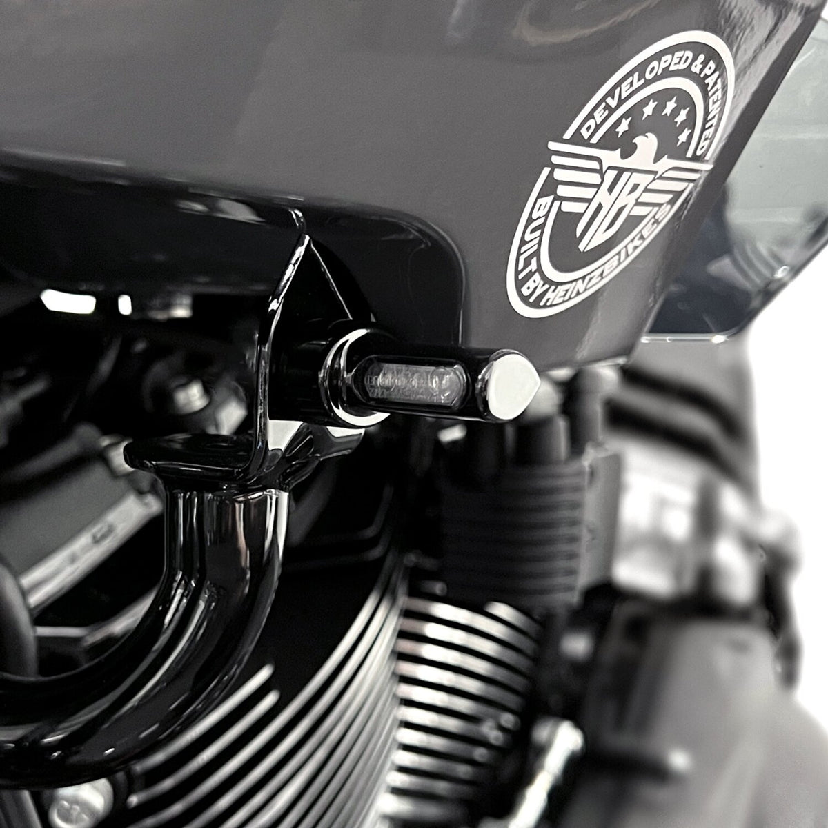HeinzBikes ST Micro front turn signals - Chrome