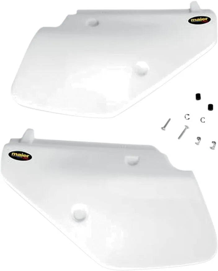 Maier White Replacement Side Panels for Suzuki DR 350 S SE