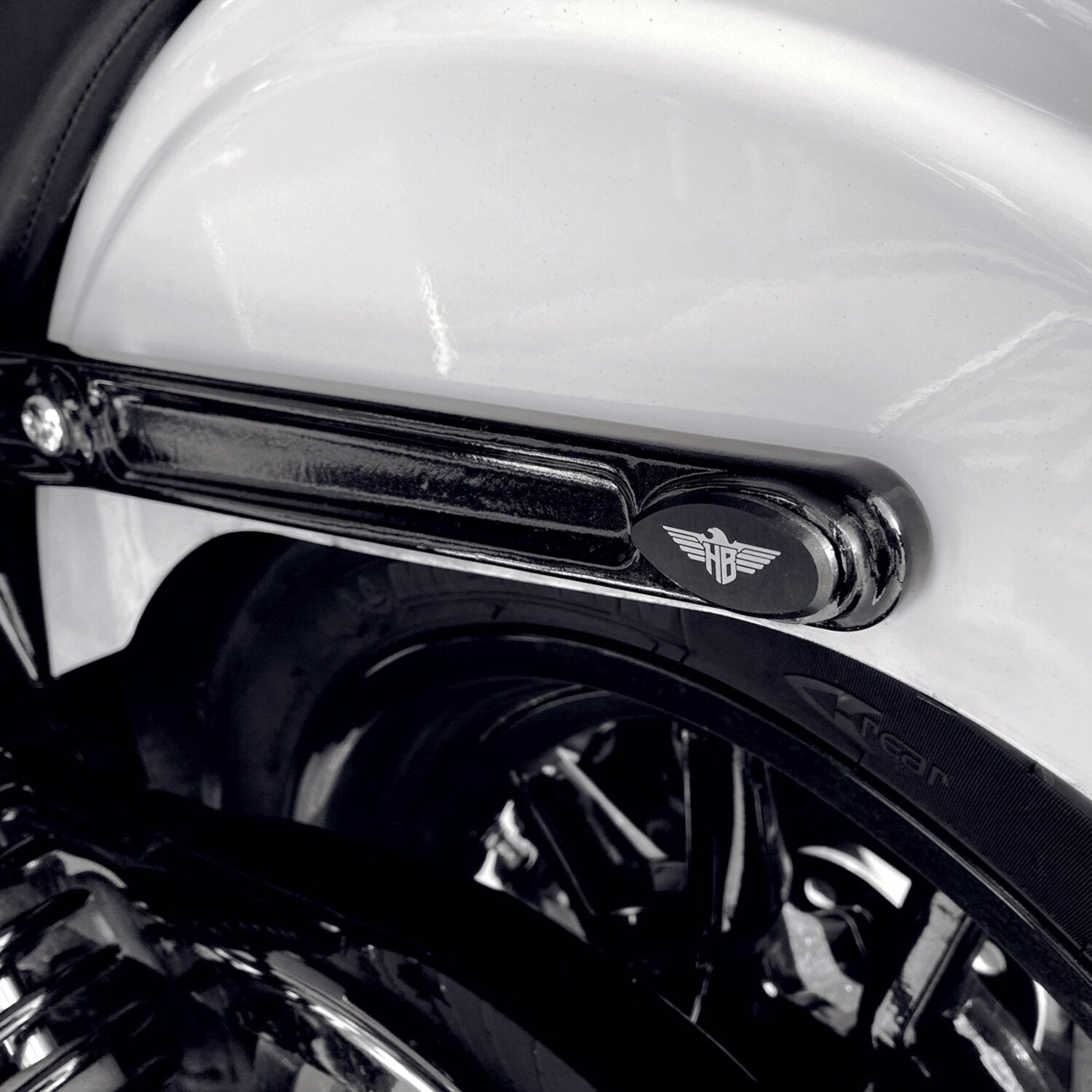 HeinzBikes fender strut cover plates - Black
