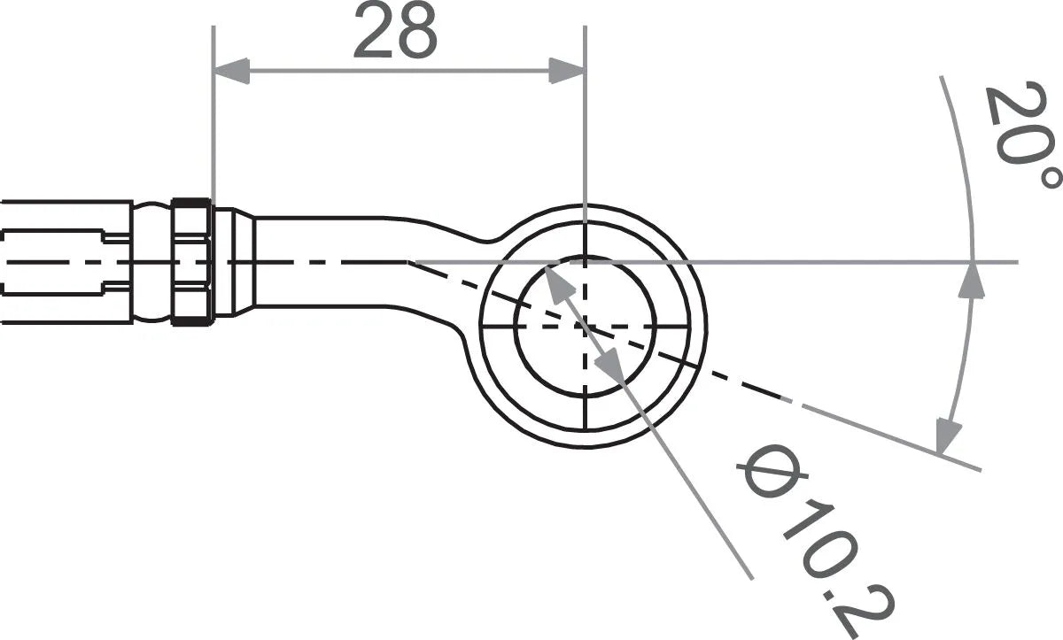 Trw Varioflex Banjo Fitting Z Gięciem 20°