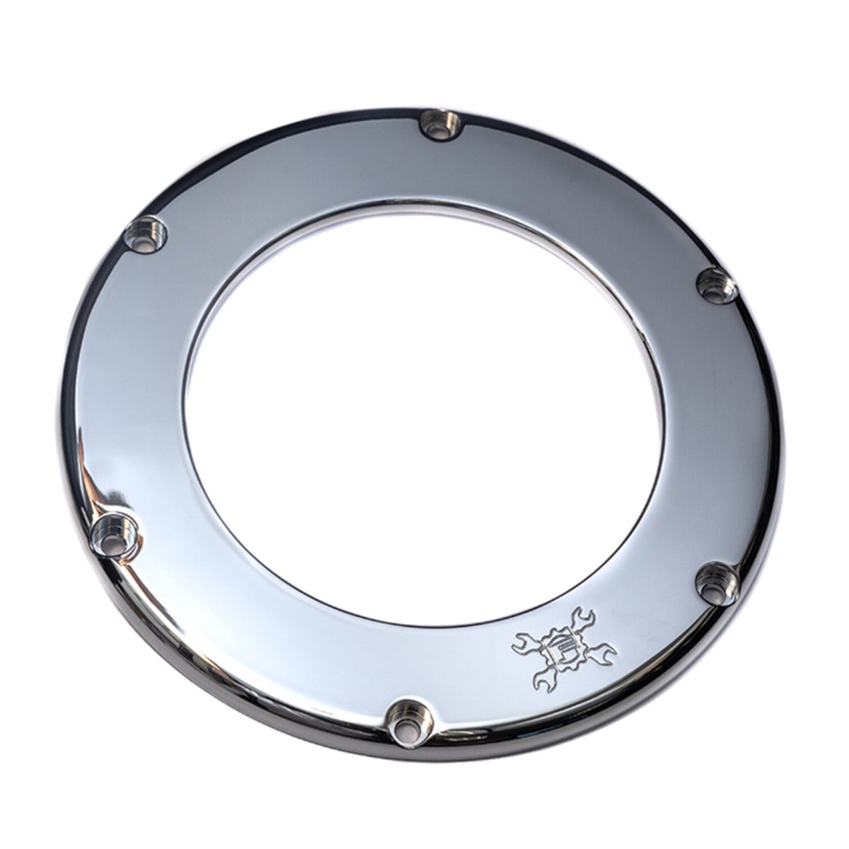Feuling replacement BA air filter cover - Chrome - Clear
