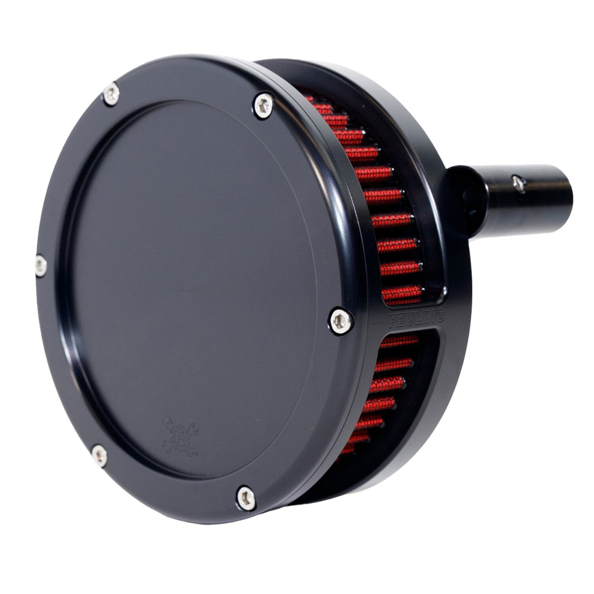 Feuling BA Air Cleaner Kit Slim Black Finish Red Filter