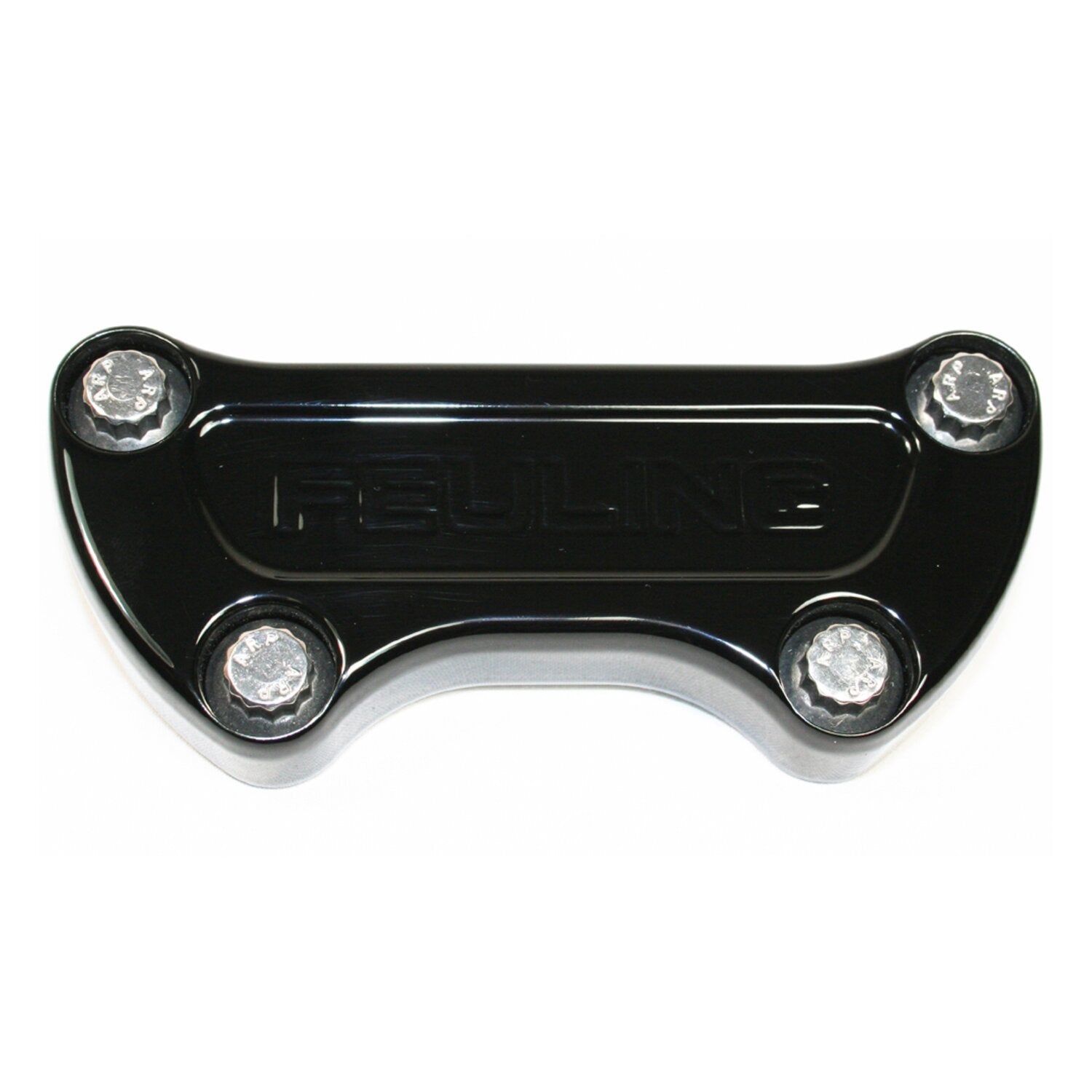 Feuling handlebar top clamp - Feuling Logo - Black
