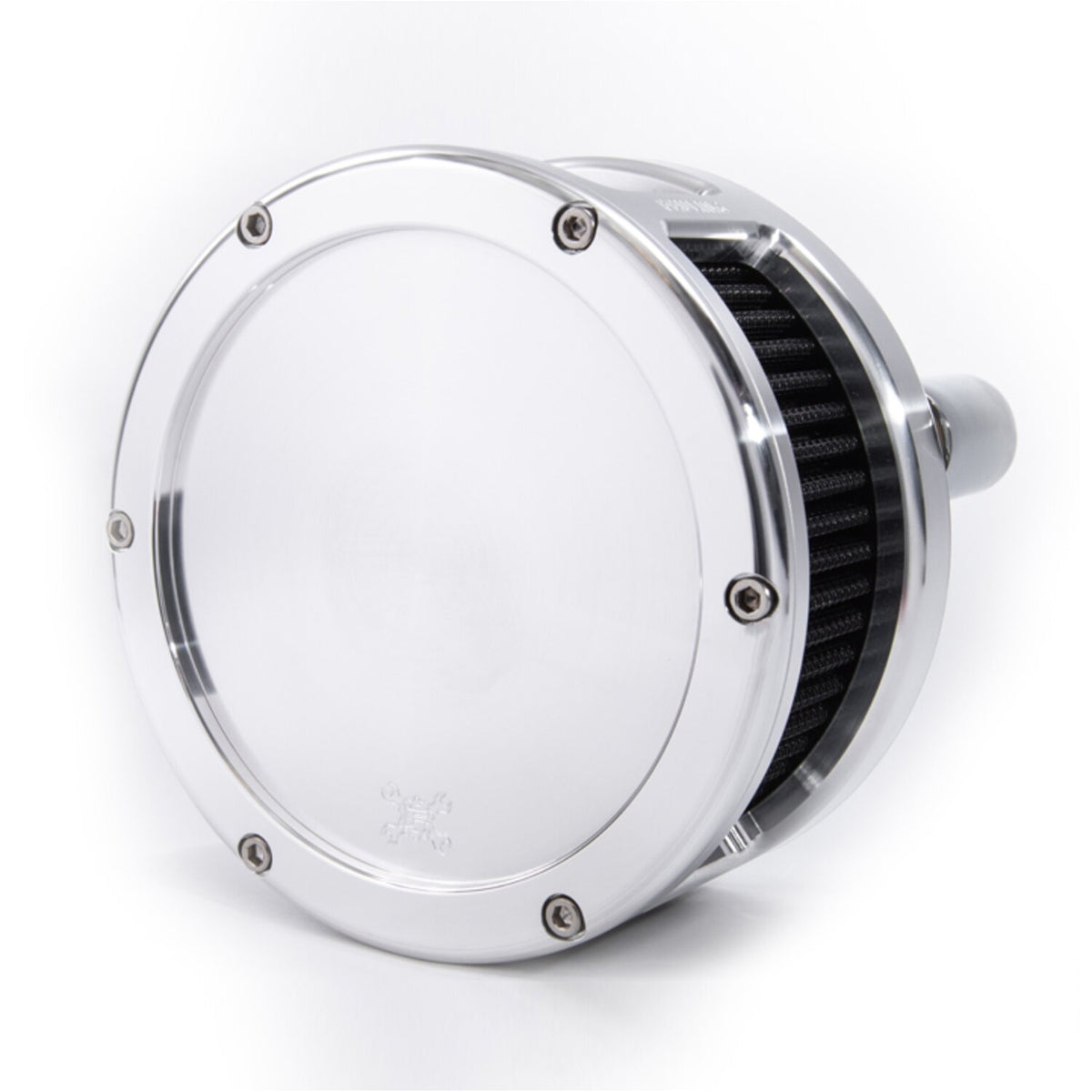 Feuling BA air cleaner - Raw - Black filter - Solid cover