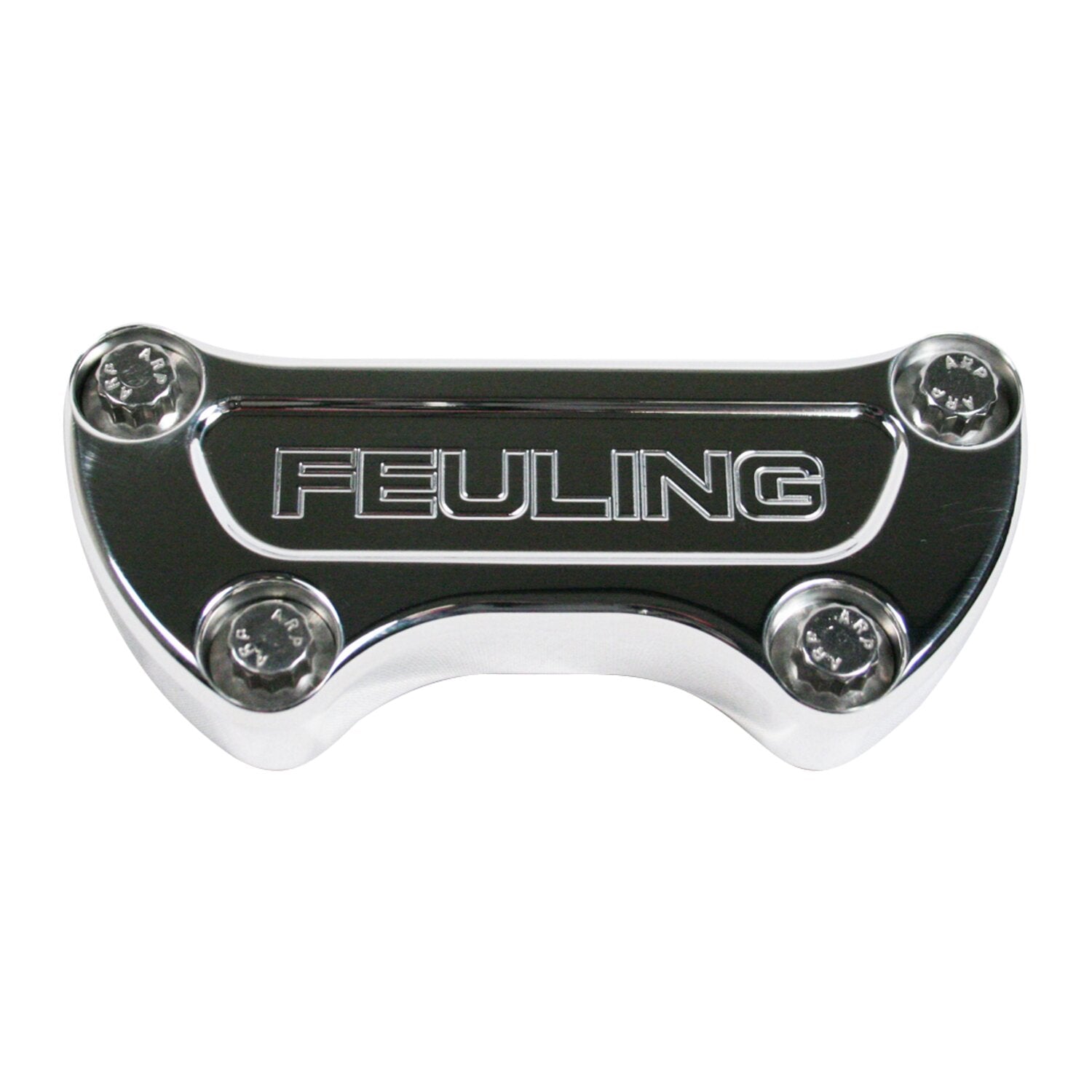 Feuling handlebar top clamp - Feuling Logo - Chrome