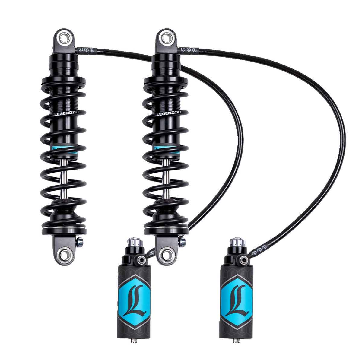 Legend Air Suspension Legend Revo ARC 13" shock set Touring - Black - Heavy duty