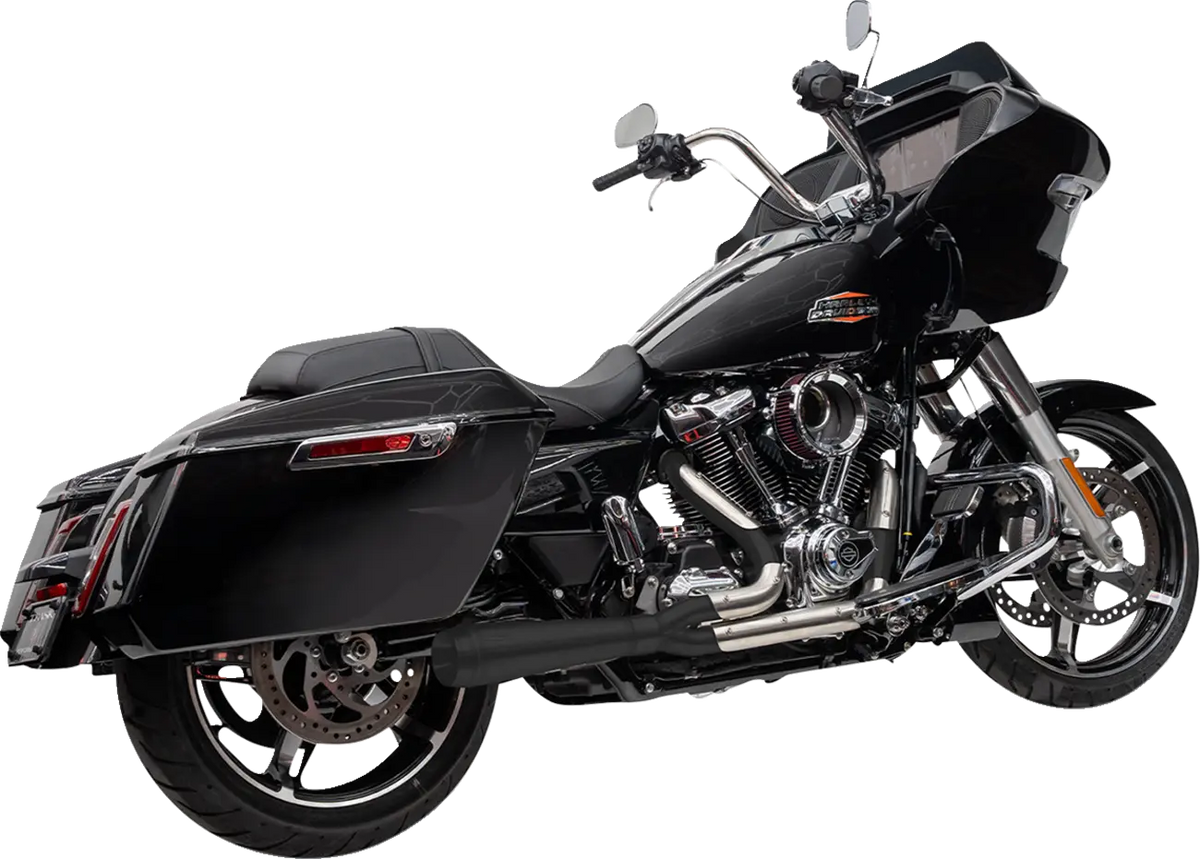 Trask Assault 2-into-1 Exhaust System M8 Gen 2 FL Black