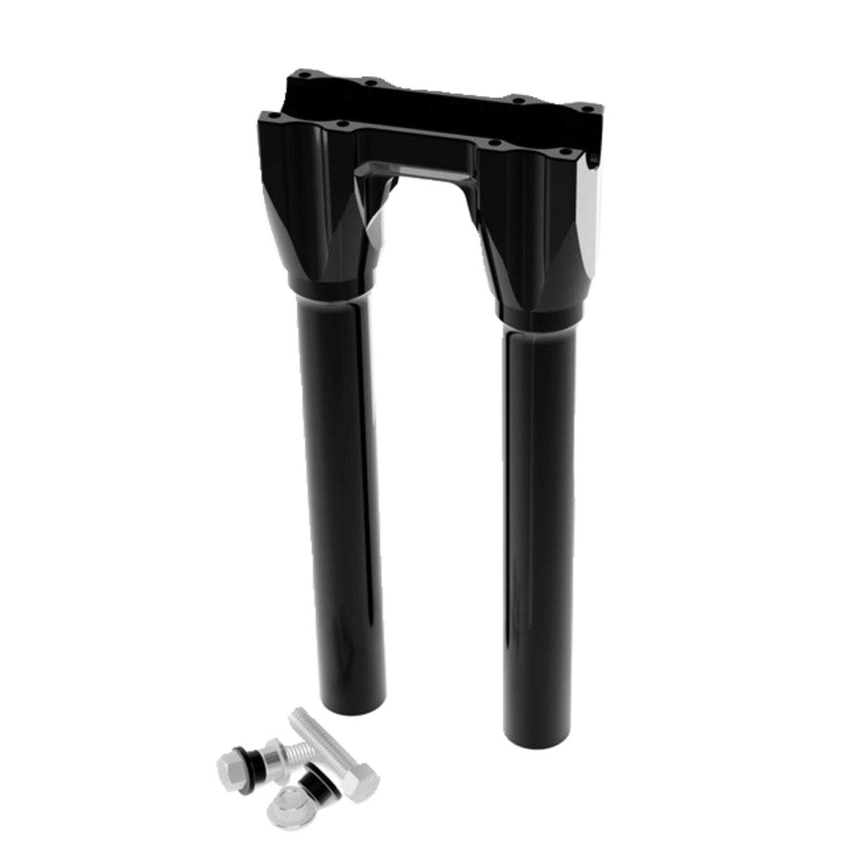 Kraus Topless Isolated Straight Risers - 12" rise - Black