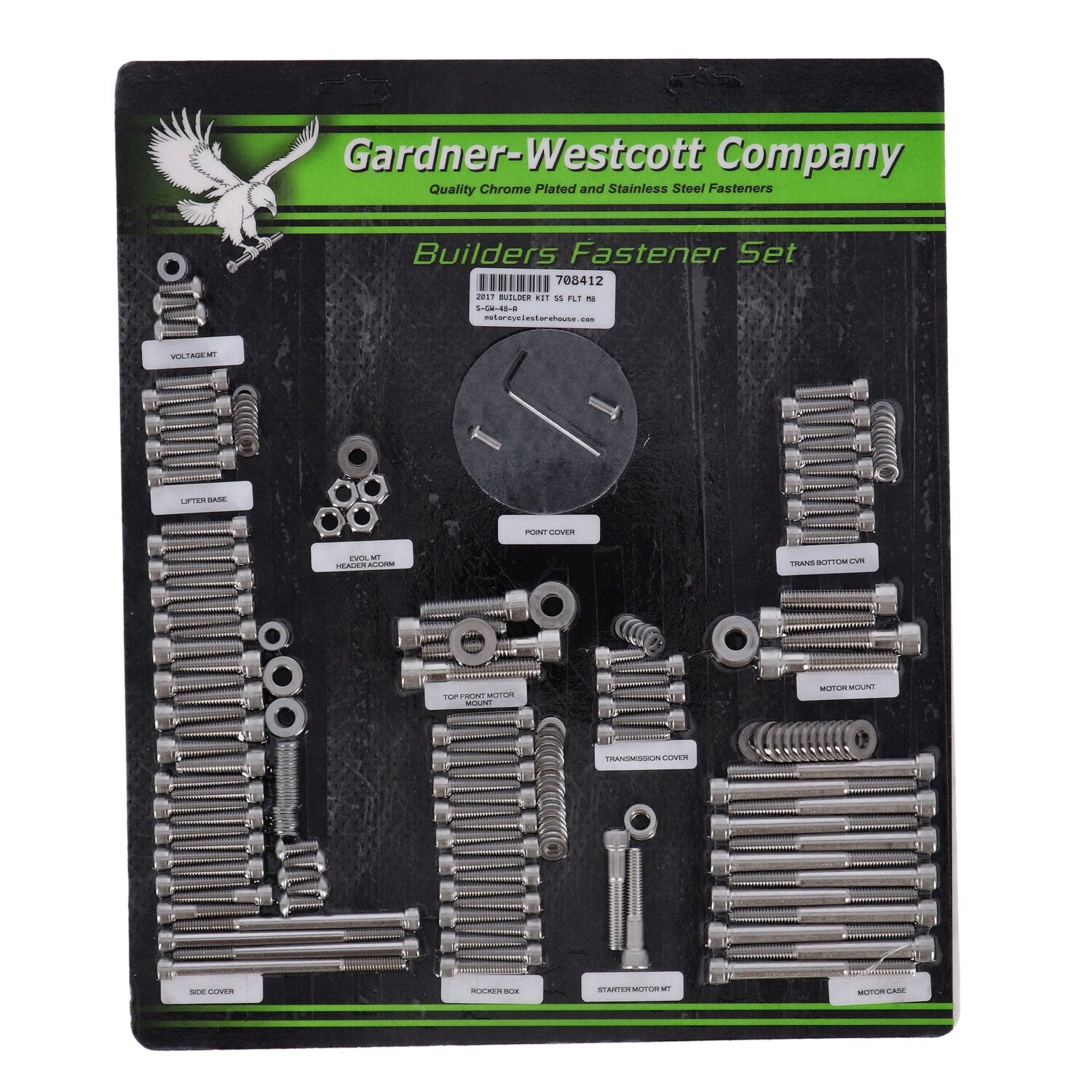 Gardner-Westcott builders fastener set - Stainless 12-point